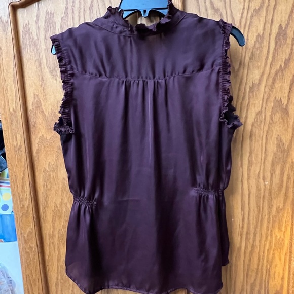 Converse All Star Women’s Sz L Blouse Burgundy Top Summer Shirt - Picture 8 of 8